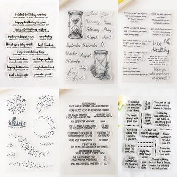 Sõna Õnnistus | Fraas Läbipaistev, Selge, Templid DIY Scrapbooking Dekoratiivsed Kaardi tegemine Käsitöö Lõbus Dekoratsioon Tarvikud